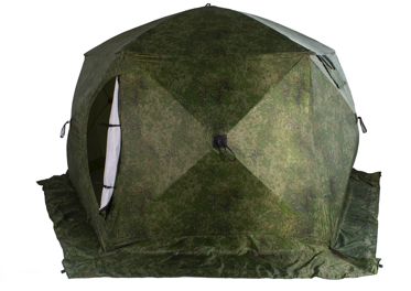 Палатка СТЭК ЧУМ 2 (камуфляж, трехслойная с выводом под трубу)